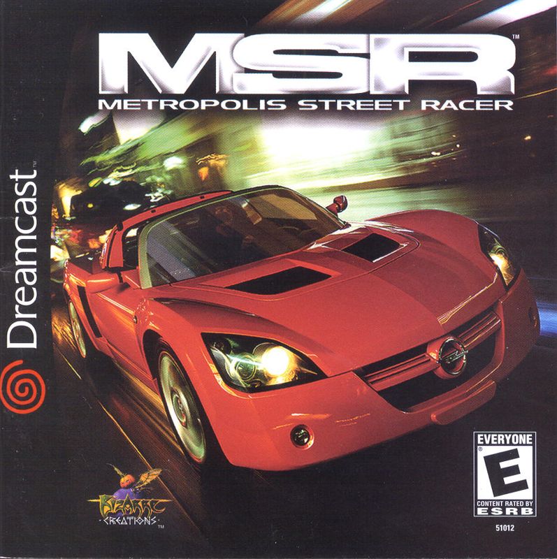 Metropolis Street Racer box art for Sega Dreamcast